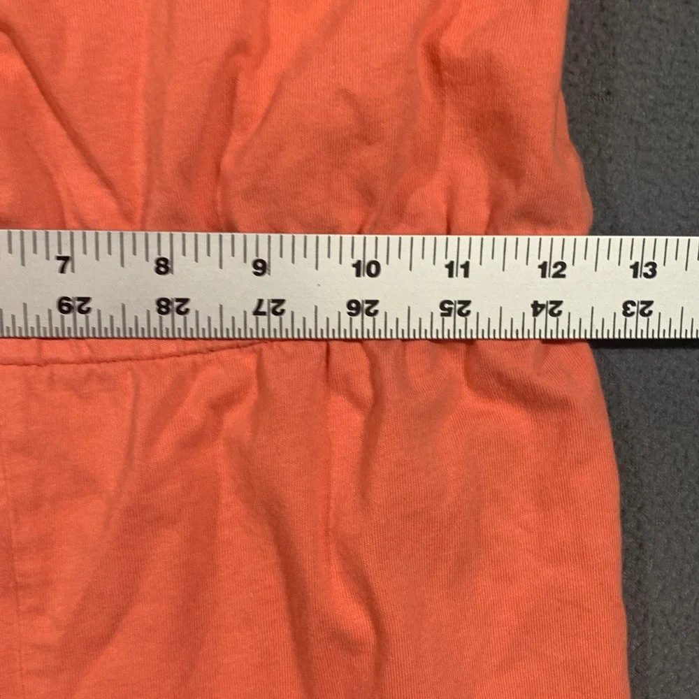 Old Navy Girls Orange Eyelet Ruffle Romper XL 14 Criss Cross Back Summer‎